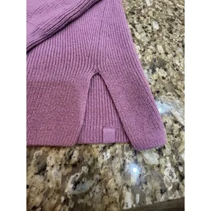 Lululemon Merino Wool Blend Crewneck Ribbed Sweater Velvet Dust Purple Size 10 thumbnail 4