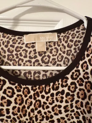 Michael Kors Leopard Print Dress XS thumbnail 2