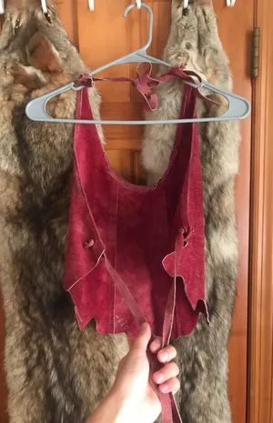 Genuine Hide Cropped Halter Top Size M thumbnail 2