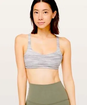 Lululemon Free To Be Zen Bra - Heathered Gray thumbnail 1