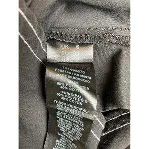 Collusion Black Contrast‎ Stitch Babydoll Mini Dress Square Neck US 2 F103749 thumbnail 9