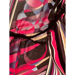 Vintage Y2K Bisou Bisou Abstract Geometric V-Neck Empire Waist Mini Dress thumbnail 5