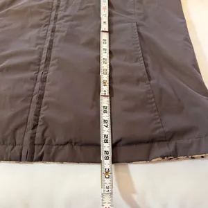 Reversible Hooded Jacket Brown Zebra Natural Reflections Animal Fleece Sz Large‎ thumbnail 3