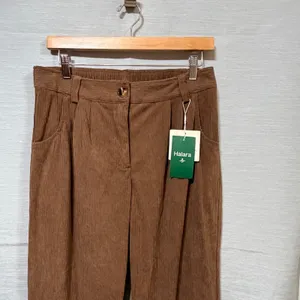 Halara AuraCord Cloud Brown Corduroy‎ High Waisted Wide Leg Pants Size M NWT thumbnail 5