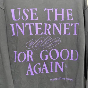 The Mayfair Group Womens 100% Cotton Sweatshirt OS Grey Anti Digital Dysphoria thumbnail 8
