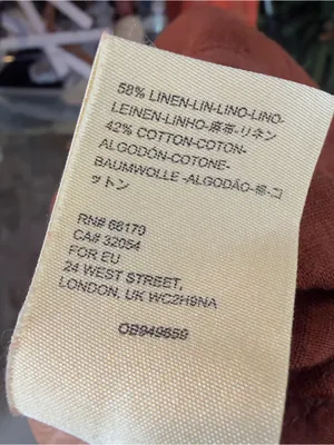 Anthropologie Linen Cotton Button-Trim Wide-Leg Culotte Pants Brown 00 Petite‎ thumbnail 7