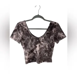 Lululemon Align T Shirt Diamond Dye Mink Bery Lunar Rock Shadow Grey Size 6 Nulu thumbnail 4