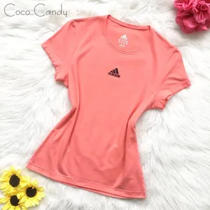 🔃Adidas Logo Pink Short Sleeve Shirt thumbnail 2