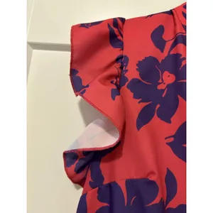 SHEIN Ruffle Tiered Sleeveless Pink Blue Floral Dress Women's Size Large Midi thumbnail 3