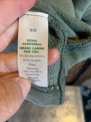 Aerie Green Crop Short Sleeve Collared Sweatshirt Size M thumbnail 4