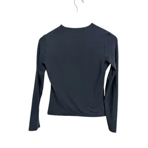 Essential Minimalist Abercrombie &‎ Fitch Stretch Long Sleeve Black Tee S thumbnail 5