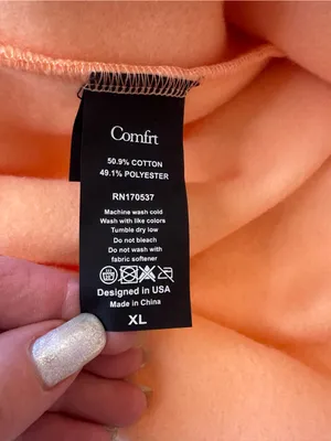 Comfrt Pastel Collection Sweatpants XL Oversize Fit Cuffed Creamsicle thumbnail 6