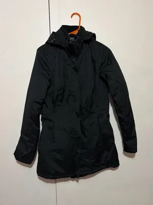 Charles River Apparel Black Hooded Women's Puffer Coat thumbnail 1