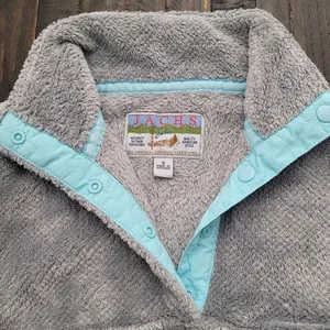 JACHS Cabin Fuzzy Fleece Snap Pullover Jacket Womens Size Small thumbnail 5