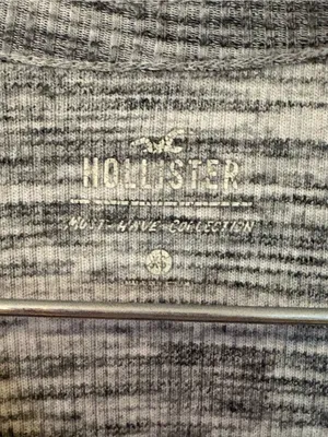 Hollister Gray Marled Lace-Up Knit Tank thumbnail 2