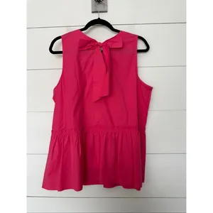Ann Taylor Women’s Large Pink Bow Tank Top New Career Office Core Girly thumbnail 5