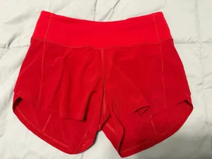 Lululemon Red Speed Up Shorts 4" Inseam thumbnail 1