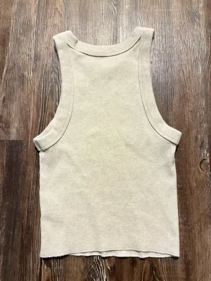 Aerie Ribbed High Neck Tank Top thumbnail 2