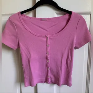 Brandy Melville Bubblegum Pink Zelle Top thumbnail 1