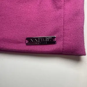 Nine West 2X Active Women's Pink Pullover Hoodie Short Sleeve Relaxed Fit Logo thumbnail 4