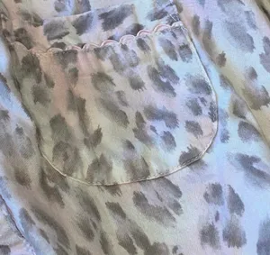 Victoria’s Secret Pink Leopard Print PJ Top Loungewear Pajamas Cotton S thumbnail 6