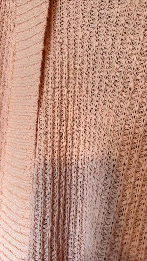 Loft Open Front Cardigan Peach M thumbnail 2