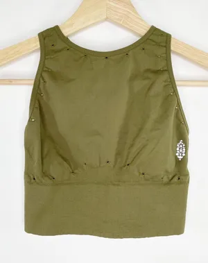 Free People‎ Movement Green High Neck Sports Bra Women's Size X-Small/Small XS/S thumbnail 1