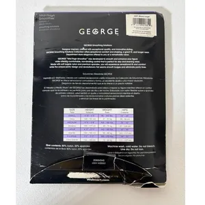 George NEW Size L Black Mid-Thigh Smoother Comfort Shapewear Style 4421 thumbnail 2
