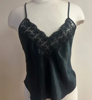 Vintage Black Lace Lingerie Top thumbnail 1