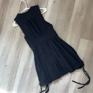 Free People Dress cotton gauze sleeveless mini (small) boho casual vacation thumbnail 3