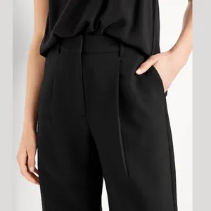 New Old Navy Extra High Rise Taylor Wide Leg Trousers Pants Black Size Large thumbnail 3