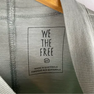 We The Free Green Oversized Long Sleeve Tunic XS thumbnail 4