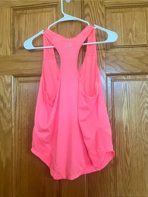 Unbranded - Neon Coral Racerback Tank Top thumbnail 2