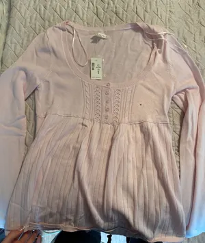 Aeropostale Long Sleeve Top Pink thumbnail 1