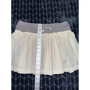 Lululemon Women's Pleat To Street Skirt White Heathered Size 4 thumbnail 7