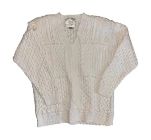 Vtg 90s Express Compagnie Internationale Handknit Cable Knit Sweater S Chunky thumbnail 1