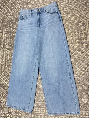 Rewash Light Wash Wide-Leg Jeans thumbnail 1