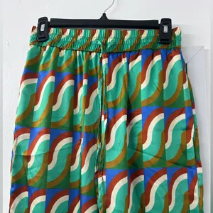 New Zara Geometric Print Trousers Pants. Small. thumbnail 3