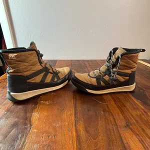 Sorel Whitney II Short Lace Boots Elk Black Waterproof Insulated US 6 NY3903-287 thumbnail 6