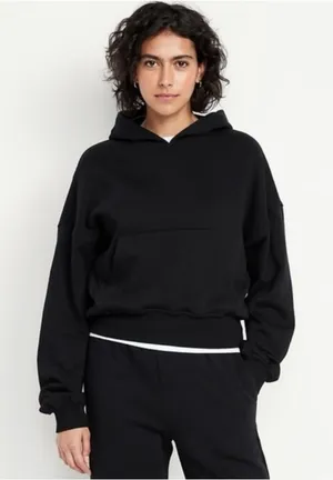 Old Navy Black Woman’s SoComfy Oversized Pullover Hoodie Sweatshirt Size Small thumbnail 1