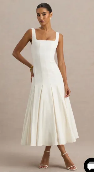 White Maxi Dress Club L London thumbnail 1
