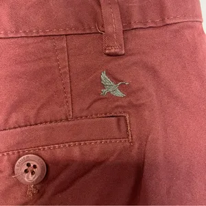 Eddie Bauer legendwash stretch‎ maroon shorts women's size 8 tall casual Bermuda thumbnail 5