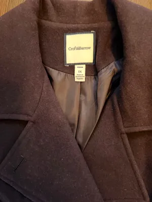 Croft & Barrow Plum Double Breasted Pea Coat size 1X thumbnail 2