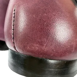 Enzo Angiolini Leather Loafers Flats Colorblock Square Toe Navy Burgundy‎ 5.5 thumbnail 11