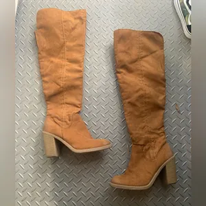 Dv Dolce Vita Brown Over The Knee Boots casual classic fall suede faux $68 thumbnail 2