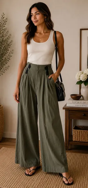 Anthropologie Gorpcore Wide Leg Utility Minimalist Women's Pants XS OB1922744 thumbnail 1