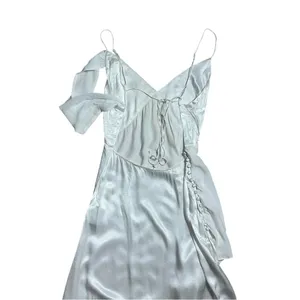 For Love & Lemons White Satin James Maxi Dress Women’s US S thumbnail 6