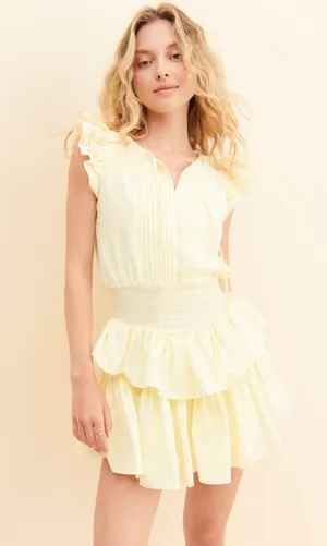 Arminita James Butter Yellow Dress thumbnail 1