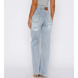 White Fox Distressed jeans Alana Size M Light Wash Blue thumbnail 6