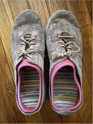 Dansko Elise Women's Tan Pink Suede Leather Sneakers Shoes Size 39 (9) Outdoors thumbnail 3